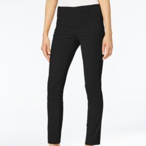 ~ Deep Black Petite Corduroy Pull-On Ankle Pants ~